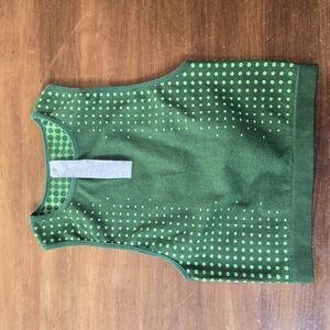 Green Polka Dot Sleeveless Top